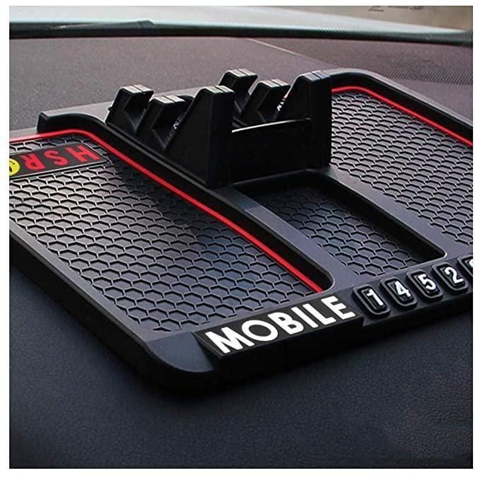 Multifunction Anti-Slip Car Dashboard Mat & Phone Holder