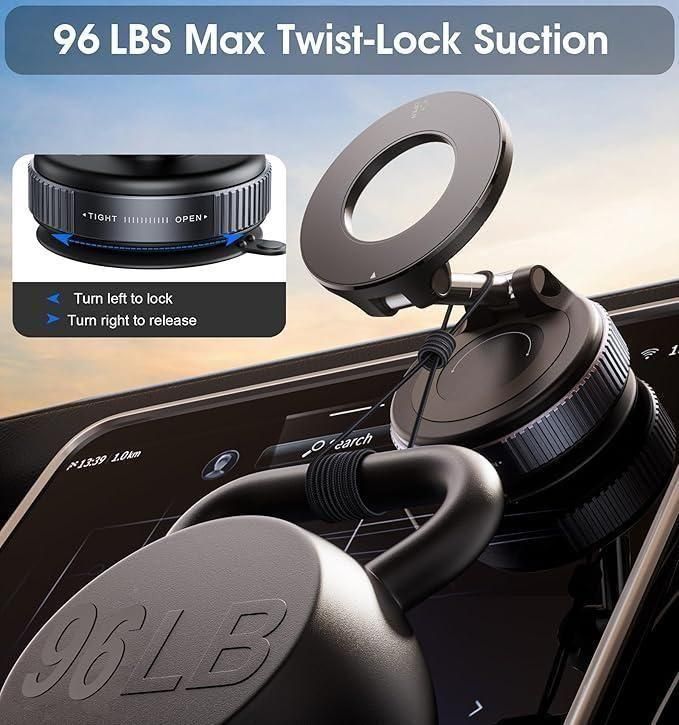 MagPro Phone Holder – 360° Rotating Universal Stand for iPhone & Android