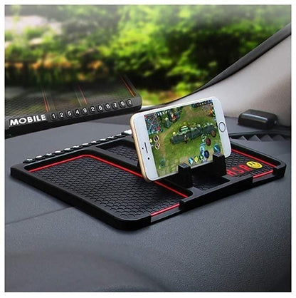 Multifunction Anti-Slip Car Dashboard Mat & Phone Holder